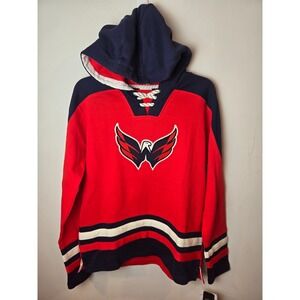 Washington Capitals Youth XL Must Have Home Red V-Neck Pullover Hoodie